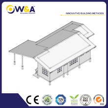 (WAS3507-122D) Maison en béton préfabriqué à assemblage rapide fabriqué en Chine pour l&#39;Asie du Sud-Est